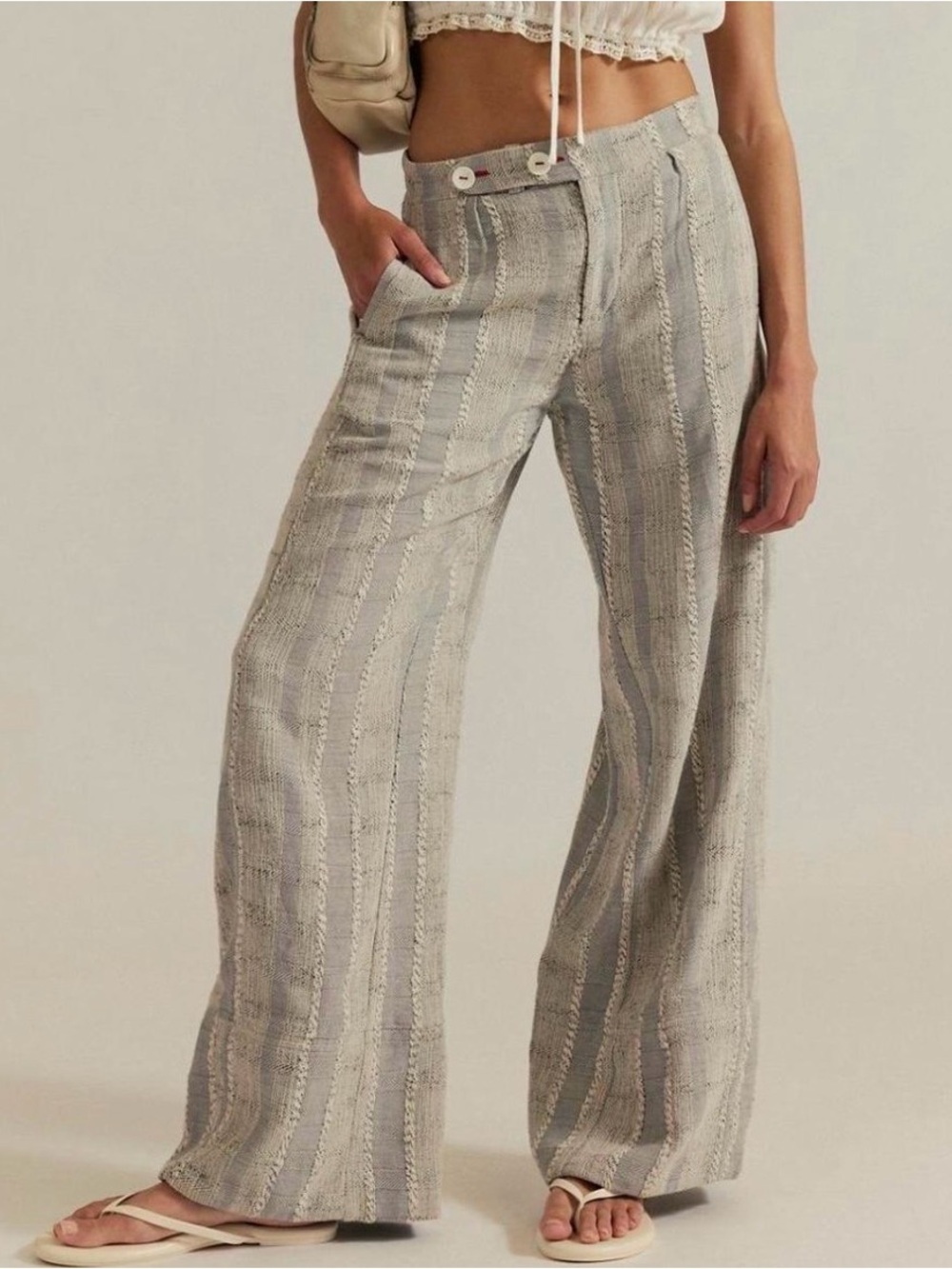 NWOT Free People All Play Wide-Leg Trousers